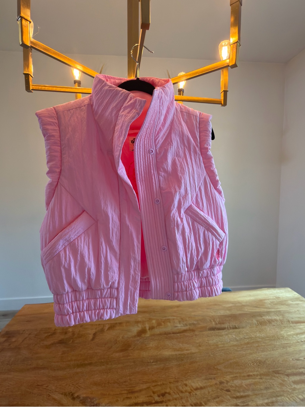 Fp Movement By Free People Pink Quilted Puffer Vest